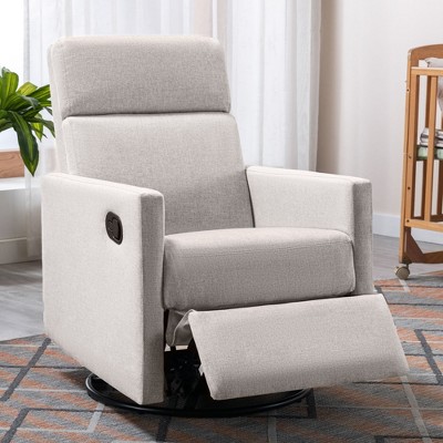 Okak Modern Accent Chairs for Bedroom, Upholstered Rocker Nursery Chair Plush Seating Glider Swivel Recliner Chair