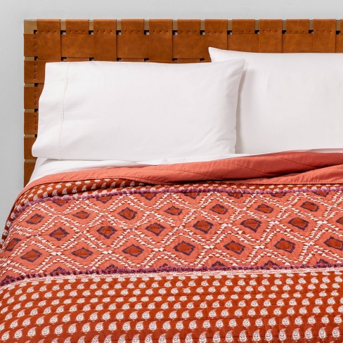 Global Paisley Quilt Rust Opalhouse Target