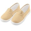 Collections Etc Stretch No-Tie Classic Canvas Stripe Detailed Sneakers - 4 of 4