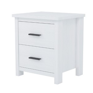 Dexmalle Vintage Wooden Nightstand with Two Drawers for Bedroom - 1 of 4