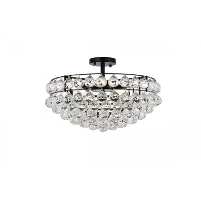 Elegant Lighting Savannah 20 inch flush mount in black