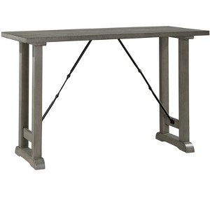 TiramisuBest Industrial Counter-Height Bench - Light Gray Foam-Cushioned Seat for Kitchen & Dining - 1 of 4