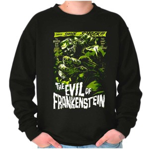 The Evil of Frankenstein Movie Poster Sweatshirt for Men or Women Brisco Brands - 1 of 4