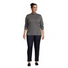 Lands' End Women's Relaxed Cotton Long Sleeve Mock Turtleneck - 4 of 4