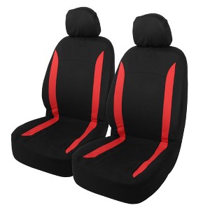 Unique Bargains Universal Interior Car Seat Covers Head Rest Cover Washable Flat Padding Polyester Sponge Car Seat Covers Fit for Cars 4 Pcs - 1 of 4