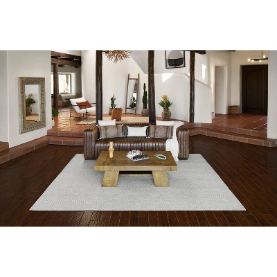 Taupe Herringbone Hand Tufted Wool Area Rug 2' x 3'