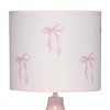 Lambs & Ivy Coquette Floral Aesthetic Pink Bows Lamp with Shade - 3 of 4