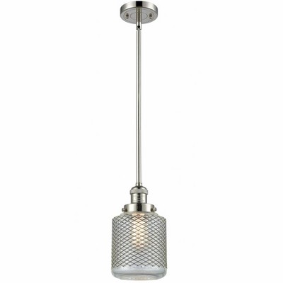 Stanton - 1 Light Stem Hung Mini Pendant In Industrial Style-12 Inches Tall and 6 Inches Wide