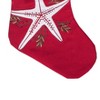 C&F Home 8.5" x 20" Holiday Starfish with Santa Hat Christmas Stocking - 3 of 4