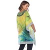Maternity Plus Size Short Caftan with Tie-up Neckline - White Mark - 3 of 4