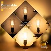 Runesay Dimmable Vintage Edison Light Bulbs 100w Equivalent, LED Filament Bulbs 12W ST58/ST19 Warm White 2700K, E26 Base, Clear Glass, Pack of 3 - 4 of 4