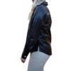 Women's Faux Leather Oversized Shirt - AnnieWear - 3 of 4