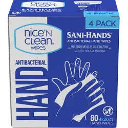 Nice 'N Clean Antibacterial Hand Wipes - 80ct (4x20ct) Box