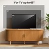TiramisuBest 55" TV Stand with Power Outlet for TVs up to 60", Entertainment Center with Storage, Modern Media Console with Sliding Doors,Walnut - 4 of 4