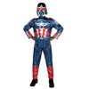 Marvel Boys' Captain America Sam Wilson Halloween Costume Jumpsuit - 2 of 4