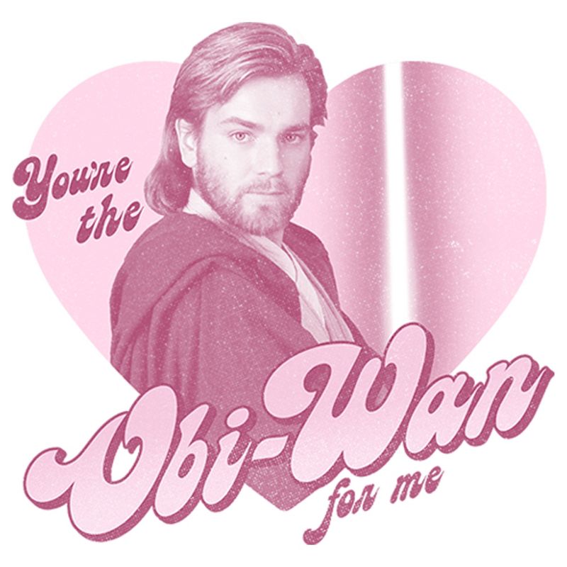 Girl's Star Wars Valentine's Day You're the Obi-Wan for Me T-Shirt, 2 of 5