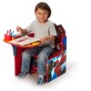 Delta Children Spider-Man Kids Chair Desk with Storage - 2 of 4