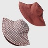 Anna-Kaci Women's Reversible Checkered Bucket Hat with Chin Strap - 3 of 4
