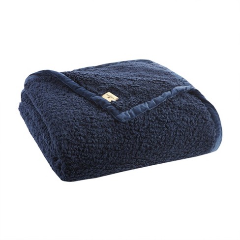 King Burlington Berber Bed Blanket Navy Target