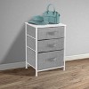Sorbus 3  Drawers - Steel Frame, Wood Top & Easy Pull Fabric Bins - Perfect for Home, Bedroom, Office & College Dorm - 2 of 4