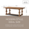 Maven Lane Leon Traditional Wooden Dining Table in Antiqued Finish - 2 of 4