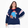 Women's Paddington Oversized Graphic Sweatshirt - Navy Blue - 2 of 3