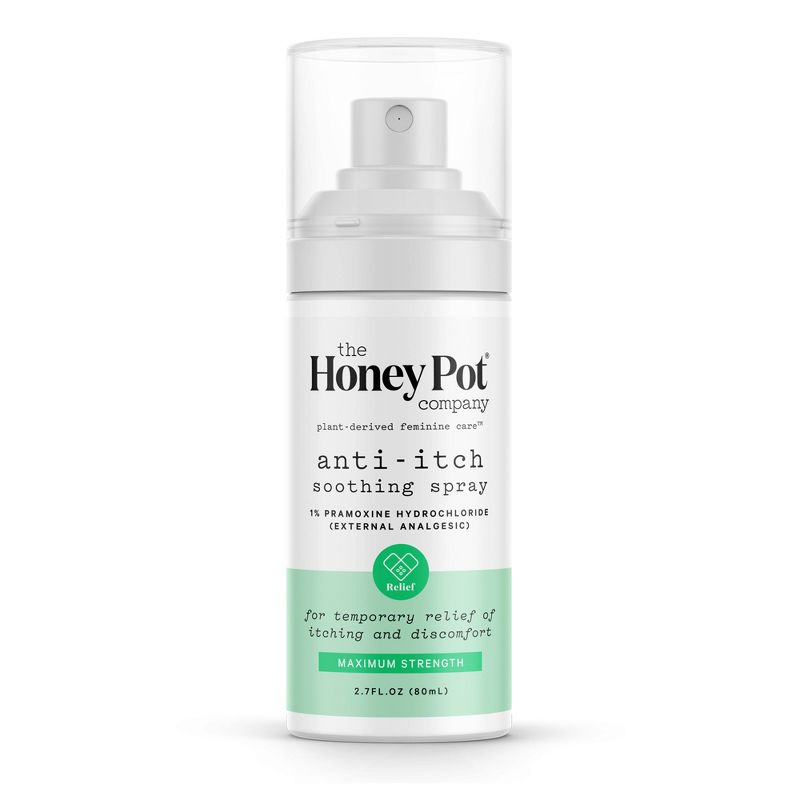 The Honey Pot Company, Feminine Anti-Itch Spray, 1% Pramoxine Hydrochloride -  2.71 fl oz, 1 of 12