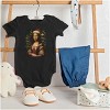 Christmas Mona Lisa Santa Claus Baby Romper Boys or Girls Brisco Brands - 3 of 4