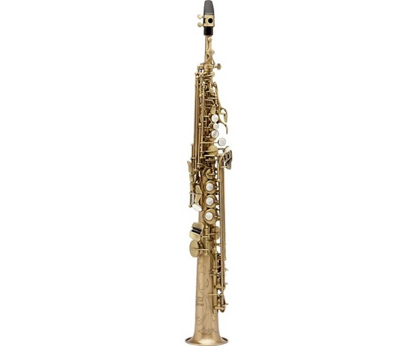 Allora Paris Series Professional Straight Soprano Saxophone with 2 Necks AASS-807 - Antique Matte Finish