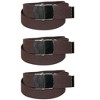 CTM Cotton Adjustable Belt with Nickel Finish Buckle (Pack of 3) - 4 of 4