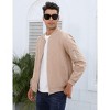 Coolmee Men's Bomber Jacket Lightweight Casual Stylish Light Flight Jacket Windbreaker Varsity Jackets - 4 of 4
