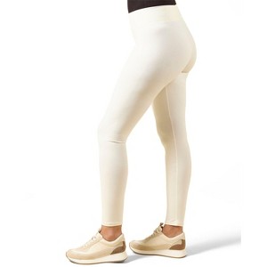 Memoi Women's Cotton Blend Basic Yoga Pants - 1 of 4