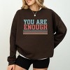 Simply Sage Market You Are Enough Stripes Sweatshirt - 2 of 4