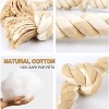 Attop Dog Rope Toys Aggressive Chewers, Tough Cotton Chew Toy, 3 Feet 5 Knots Indestructible, Tug of War Dog Pull Rope Teeth Cleaning - 2 of 4