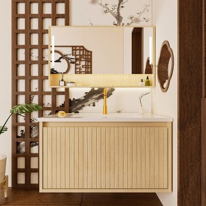UNISOAR Modern Design 30 Inch Wall-Mounted Bathroom Vanity with Sink - 1 of 4