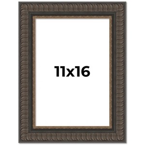 PosterPalooza | Museum Brown Picture Frame - UV Acrylic, Foam Board Backing, Hanging Hardware - 1 of 4