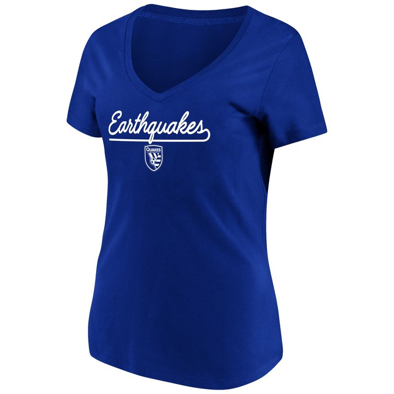 MLS Women's Short Sleeve V-Neck T-Shirt San Jose Earthquakes, 1 of 4