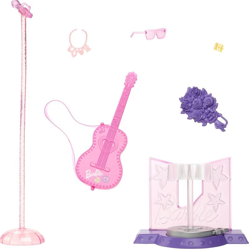 Barbie 65th Anniversary Careers Pop Star Doll &#38; 10 Accessories Including Stage with Movement Feature, 5 of 8
