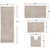 Fantasia Bath Rug Collection Cotton Shaggy Pattern Tufted Set of 4 Bath Rug Set - Home Weavers - 2 of 3