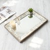 Spassway Mirrored Decorative Serving Trays Jewelry Tray Trinket Dish Ring Holder Dish Jewelry Plate Bowl Centerpiece for Living Room Kitchen - 4 of 4