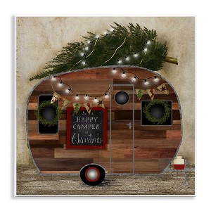 Stupell Industries Happy Camper At Christmas, 12" x 12" - 1 of 4