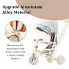 Whisen 7-in-1 Stroller & Baby Tricycle Baby Push Bike, Foldable Toddler Bike with Adjustable Handle, Canopy, Guardrail - 3 of 4