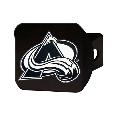 NHL Colorado Avalanche Chrome Metal Hitch Cover - Black