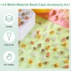 Unique Bargains Metal Alloy Flower Blossom Connectors Bead Caps Jewelry Necklace 200 Pcs - 4 of 4