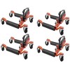 Garvee Car Wheel Dolly Set of 2/4, 1500LBS Capacity Car Dolly with Hydraulic Tire Jack for Vehicle Positioning for Truck RV Trailer, Orange - 2 of 4