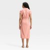 Women's Short Sleeve Wrap Waist Midi Shirtdress - Universal Thread™ - 2 of 3