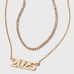 2025 Graduation Multi-Strand Necklace - Wild Fable™ Gold - 1 of 4