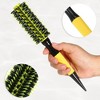 Unique Bargains Nylon Bristle Pins Round Hair Brush Yellow 10.04"x1.97" 1 Pc - 4 of 4