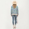 Anna-Kaci Women's Flower Pattern Knit Sweater with Long Sleeves, Soft Textured Feel and Comfortable Relaxed Everyday Fit - 4 of 4