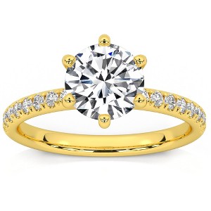 Pompeii3 1.58Ct Diamond Engagement Ring 14k Gold Lab Created - 1 of 4